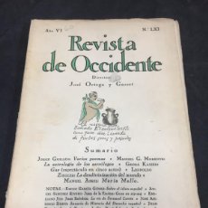 Coleccionismo de Revistas y Periódicos: REVISTA DE OCCIDENTE JULIO 1928, AÑO VI Nº LXI. DIRIGIDA POR JOSÉ ORTEGA Y GASSET.. Lote 402355174