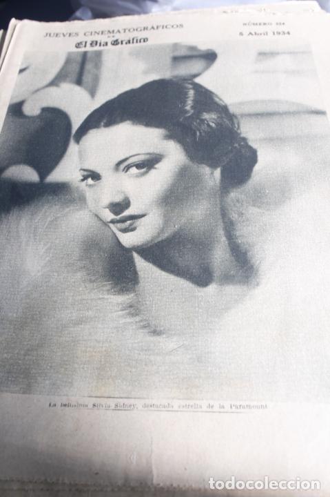 Coleccionismo de Revistas y Peri&oacute;dicos: REVISTA JUEVES CINE SYLVIA SYDNEY SALLY BLANE GRETA GARBO HANS ALBERS 1934 8 PGS