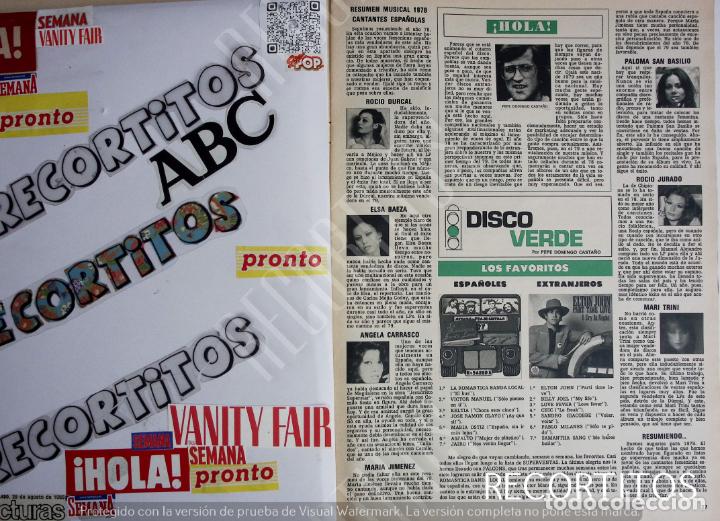 Coleccionismo de Revistas y Peri&oacute;dicos: ROCIO DURCAL ELSA BAEZA ANGELA CARRASCO PALOMA SAN BASILIO ROCIO JURADO MARI TRINI