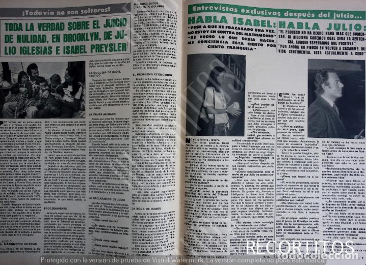 Coleccionismo de Revistas y Peri&oacute;dicos: JULIO IGLESIAS ISABEL PREYSLER EL DIVORCIO