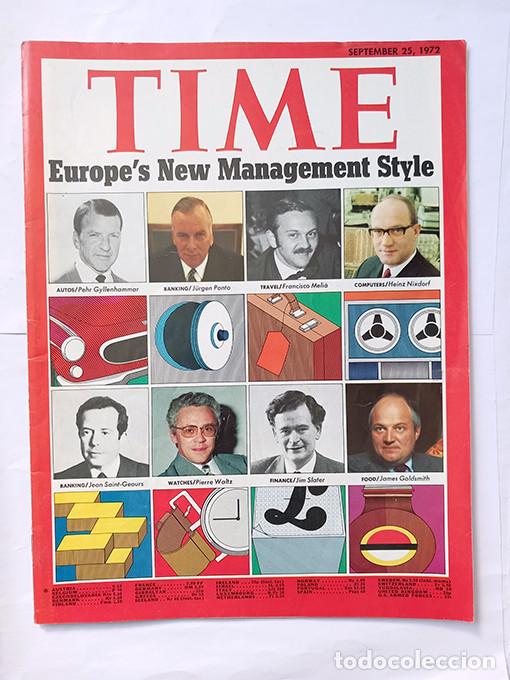 Coleccionismo de Revistas y Peri&oacute;dicos: Europe&rsquo;s New Management Style. Francisco Meli&aacute;. Europe&rsquo;s Black September. Solzhenitsyn. Time 1972