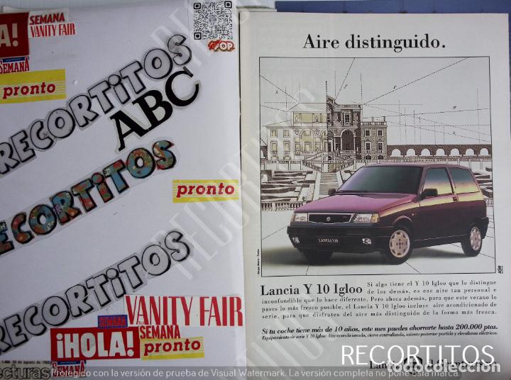 Coleccionismo de Revistas y Peri&oacute;dicos: LANCIA Y 10 ANUNCIO PUBLICIDAD