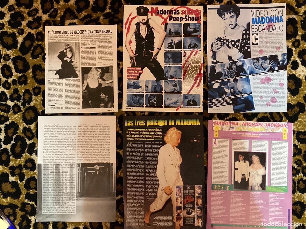 Coleccionismo de Revistas y Peri&oacute;dicos: Lote #014 de 6 reportajes de revistas de Madonna a&ntilde;o 1990 1991