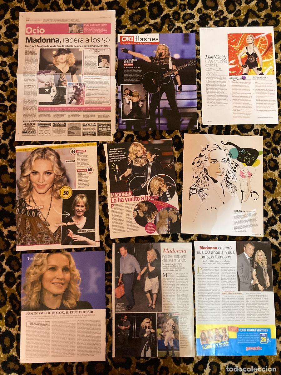 Coleccionismo de Revistas y Peri&oacute;dicos: Lote #024 de 9 reportajes de revistas de Madonna a&ntilde;o 2008