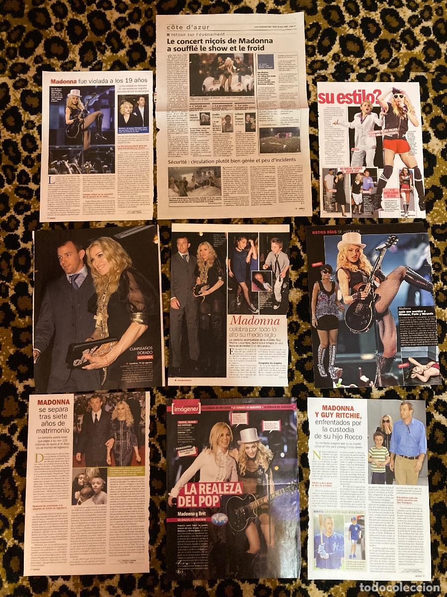 Coleccionismo de Revistas y Peri&oacute;dicos: Lote #025 de 9 reportajes de revistas de Madonna a&ntilde;o 2008