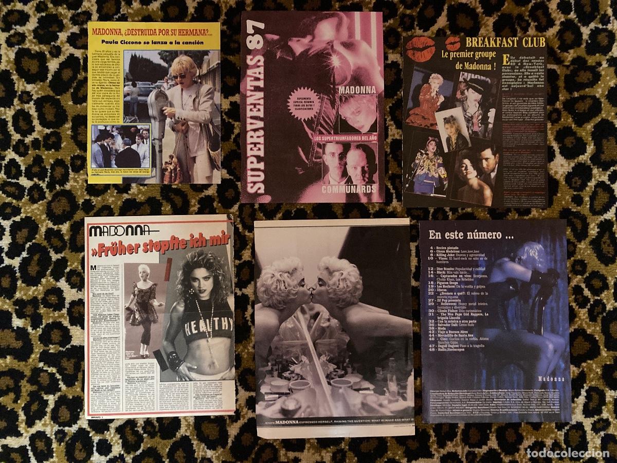 Coleccionismo de Revistas y Peri&oacute;dicos: Lote #003 de 6 reportajes de revistas de Madonna a&ntilde;o 1986 1987
