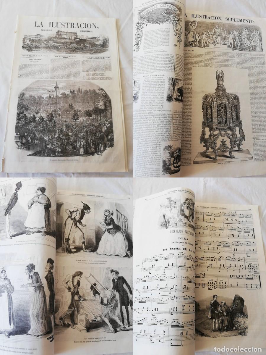 Collezionismo di Riviste e Giornali: ANTIGUO PERI&Oacute;DICO /OLD NEWSPAPER: LA ILUSTRACI&Oacute;N N&ordm;18 1852 + SUPLEMENTO