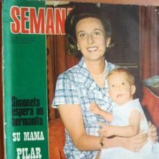 Coleccionismo de Revistas y Periódicos: SEMANA Nº1535 FECHA 19/7/69 EN PORTADA- SIMONETA ESPERA UN HERMANITO (4 PÁGINAS). Lote 402981024