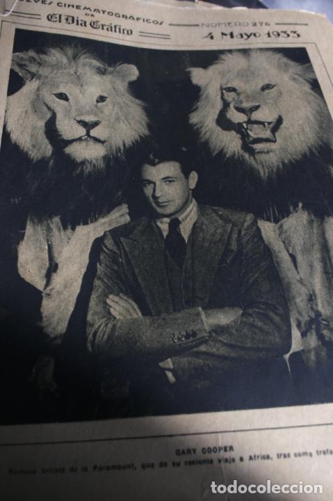 Coleccionismo de Revistas y Peri&oacute;dicos: REVISTA JUEVES CINE GARY COOPER JEAN JARLOW BUSTER CRABBE SPANKY 1933 8 PGS
