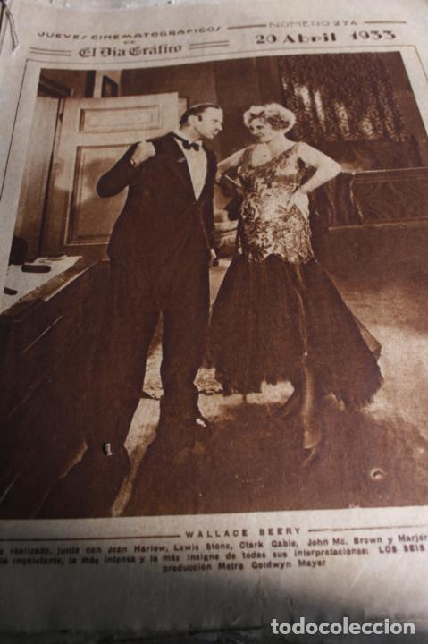 Coleccionismo de Revistas y Peri&oacute;dicos: REVISTA JUEVES CINE WALLACE BEERY GRETA GARBO RICHARD ARLEN 1933 8 PGS