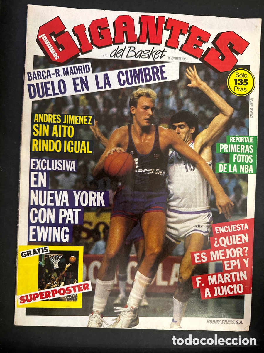 Coleccionismo de Revistas y Peri&oacute;dicos: Revista Gigantes del Basket n&uacute;mero 1 Sin p&oacute;ster