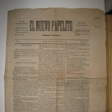 Coleccionismo de Revistas y Periódicos: EL NUEVO PAPELITO-PERIODICO SEMI BUFO-MADRID 12 MARZO 1871-VER FOTOS-(K-9633). Lote 403074944