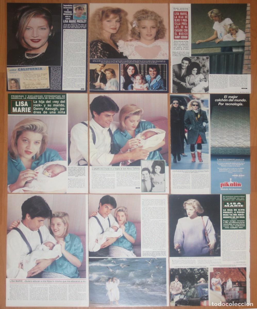 Coleccionismo de Revistas y Peri&oacute;dicos: LISA MARIE PRESLEY lote prensa spain magazine clippings 1980s/90s photos Elvis Priscilla recortes