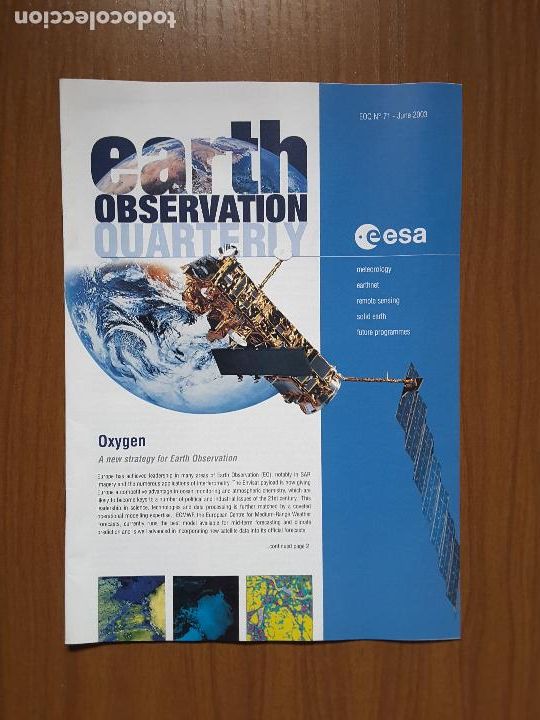 Coleccionismo de revistas y peri&oacute;dicos: Earth Observation Quaterly 71