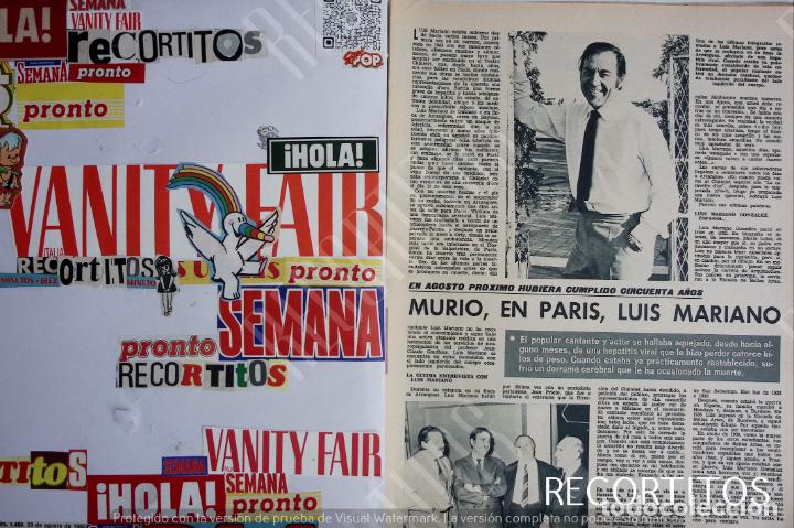 Collection Magazines and Newspapers: luis mariano