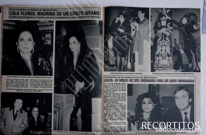 Coleccionismo de revistas y peri&oacute;dicos: lola flores madrina de un cristo gitano