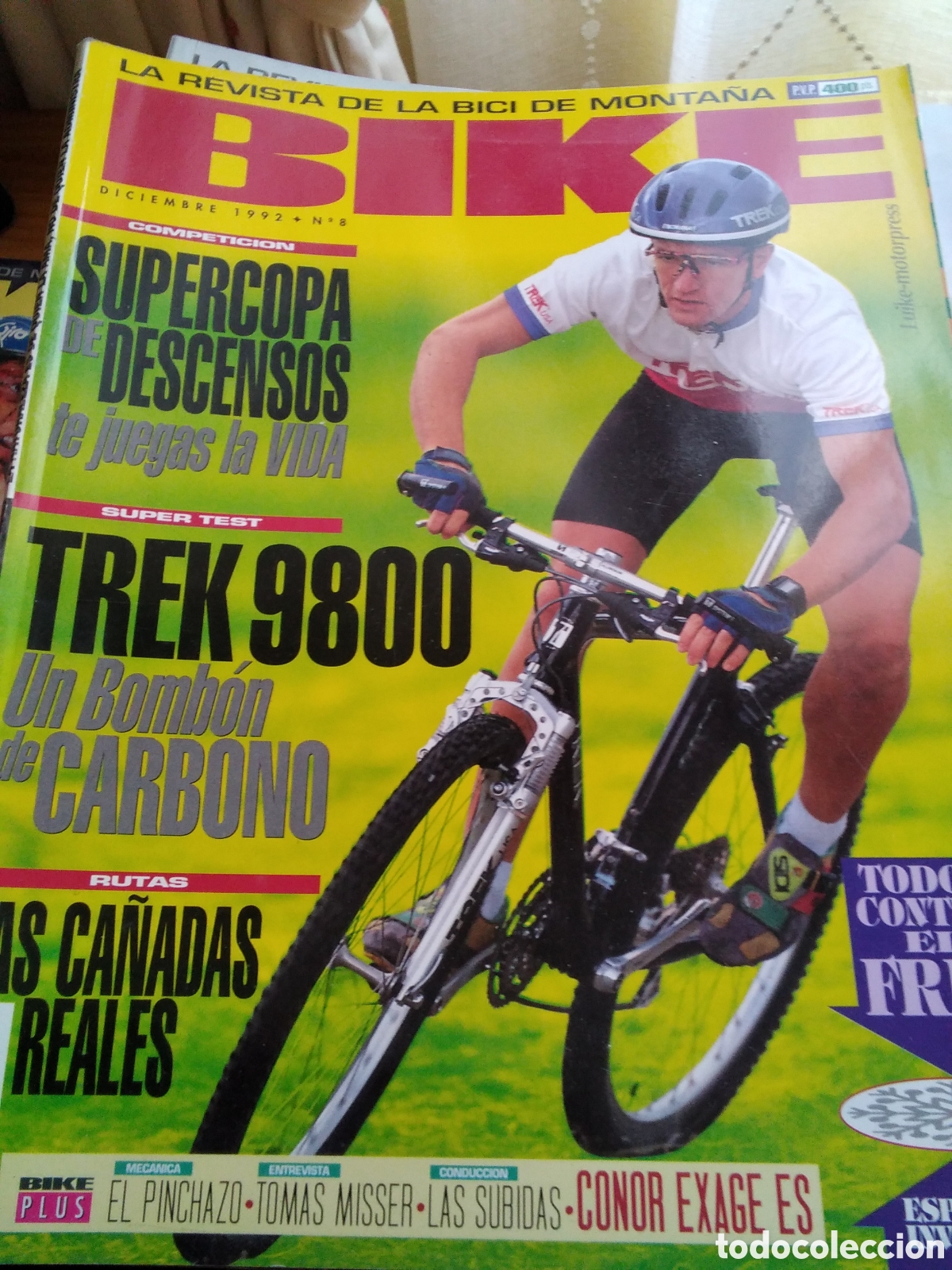 Coleccionismo de revistas y peri&oacute;dicos: Bike la revista de la bici de monta&ntilde;a n&uacute;mero 8 a&ntilde;o 1992 diciembre