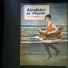 Coleccionismo de Revistas y Periódicos: ALREDEDOR DEL MUNDO REVISTA ANTIGUA AGOSTO 1921 Nº 1.156. Lote 403334989