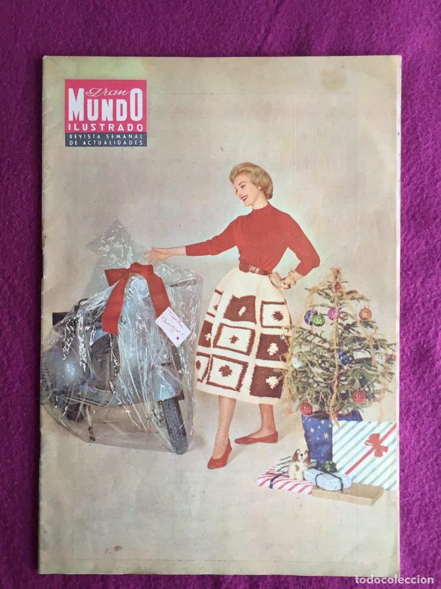 Coleccionismo de Revistas y Peri&oacute;dicos: REVISTA NUEVO MUNDO MADRID 1959 - A&Ntilde;O NUEVO CON VESPA EN PORTADA- NAVIDADES - REYES - MARIA ROSA ...