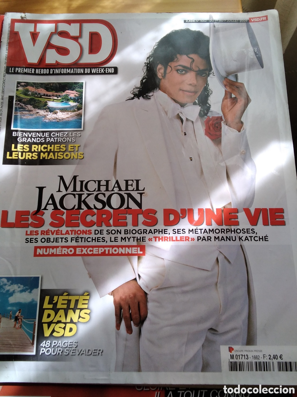 Coleccionismo de Revistas y Peri&oacute;dicos: VSD revista francesa de actualidad a&ntilde;o 2009 julio Michael Jackson