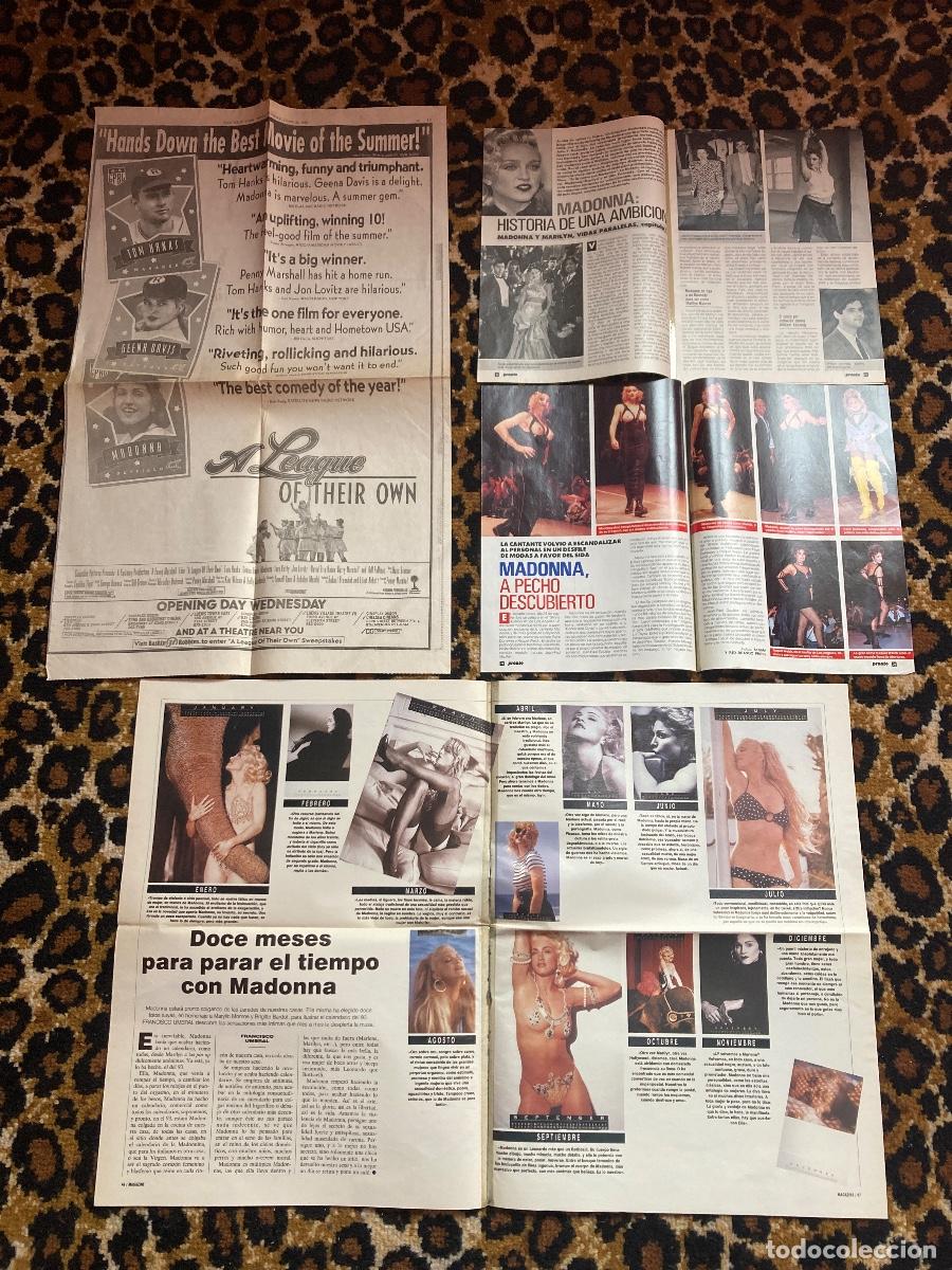 Coleccionismo de Revistas y Peri&oacute;dicos: #058 4 reportajes de revistas PRONTO, EL MUNDO, NY TIMES Madonna 1991 1992