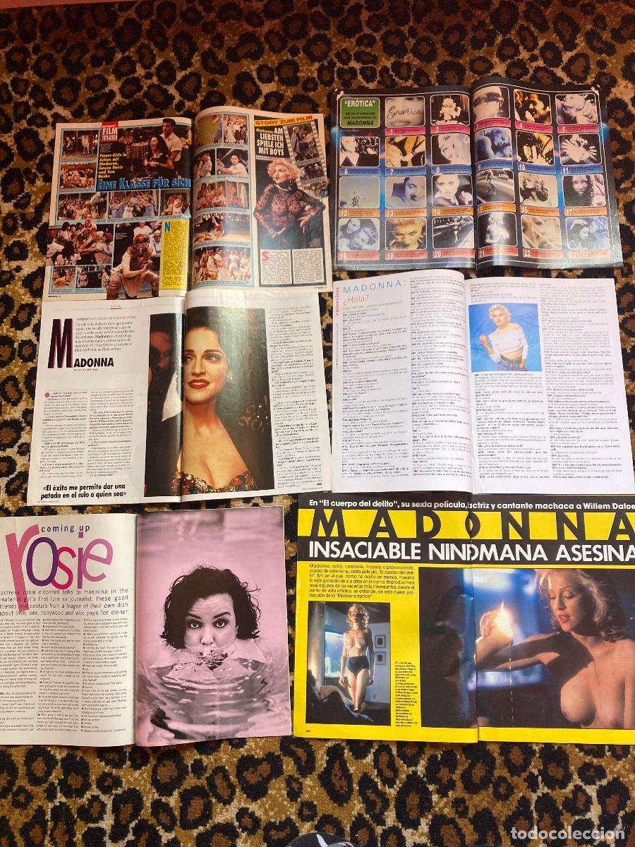 Coleccionismo de Revistas y Peri&oacute;dicos: #061 6 reportajes de revistas INTERVIU, BRAVO, SUPERPOP, TIEMPO Madonna 1992 1993