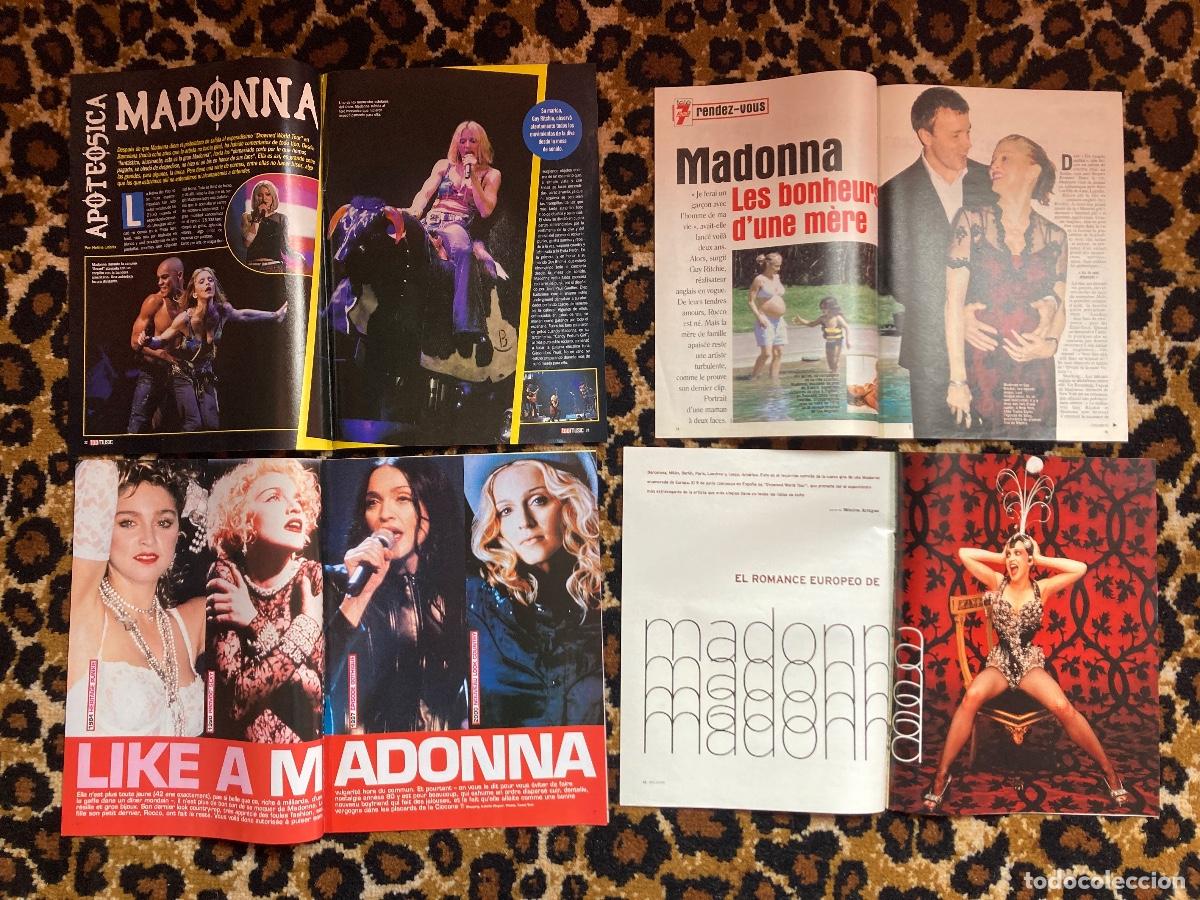 Coleccionismo de Revistas y Peri&oacute;dicos: #066 4 reportajes de revistas TELE 7 JOURS (Francia) EL MUNDO TOP MUSIC Madonna 2000 2001