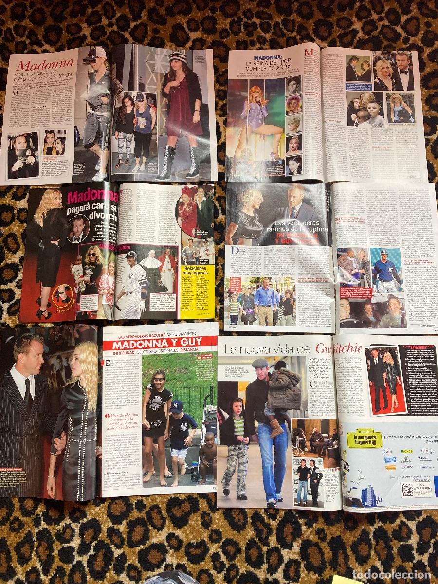 Coleccionismo de Revistas y Peri&oacute;dicos: #071 6 reportajes de revistas TELEINDISCRETA, PRONTO, OK, DIEZ MINUTOS Madonna 2008 2009