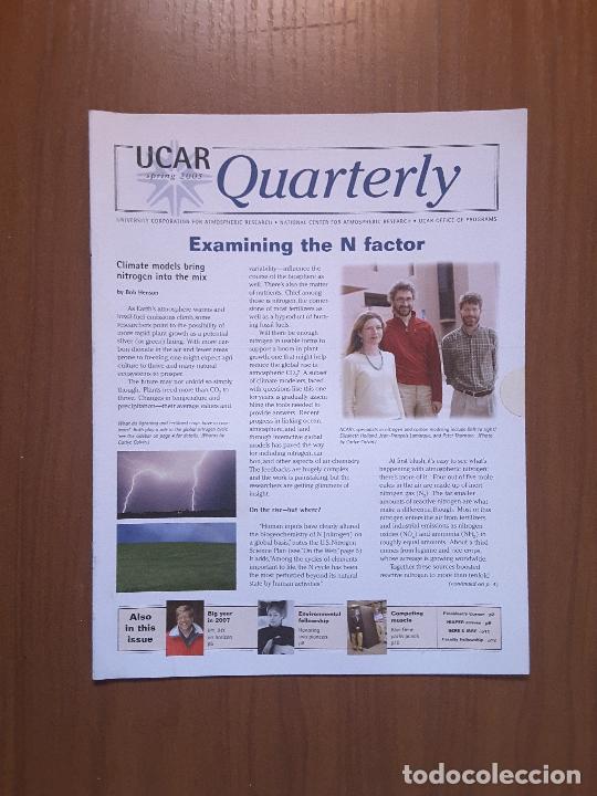 Collection Magazines and Newspapers: UCAR Quaterly. Spring 2005. Newsletter de la University Corporation for Atmospheric Research.