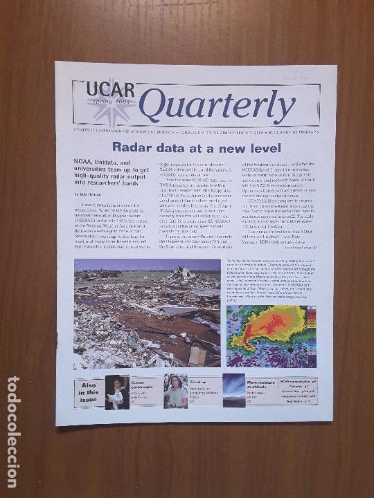 Collezionismo di Riviste e Giornali: UCAR Quaterly. Spring 2004. Newsletter de la University Corporation for Atmospheric Research.