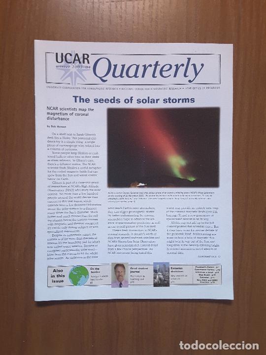 Coleccionismo de revistas y peri&oacute;dicos: UCAR Quaterly. Winter 2003-2004. Newsletter de la University Corporation for Atmospheric Research.
