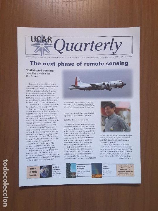 Collezionismo di Riviste e Giornali: UCAR Quaterly. Summer 2003. Newsletter de la University Corporation for Atmospheric Research.