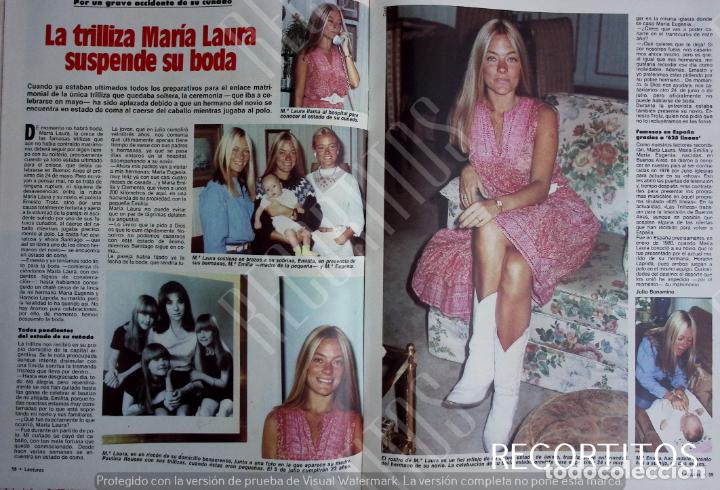Coleccionismo de Revistas y Peri&oacute;dicos: julio iglesias las trillizas maria laura