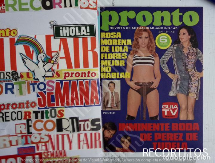 Coleccionismo de revistas y peri&oacute;dicos: rosa morena lola flores