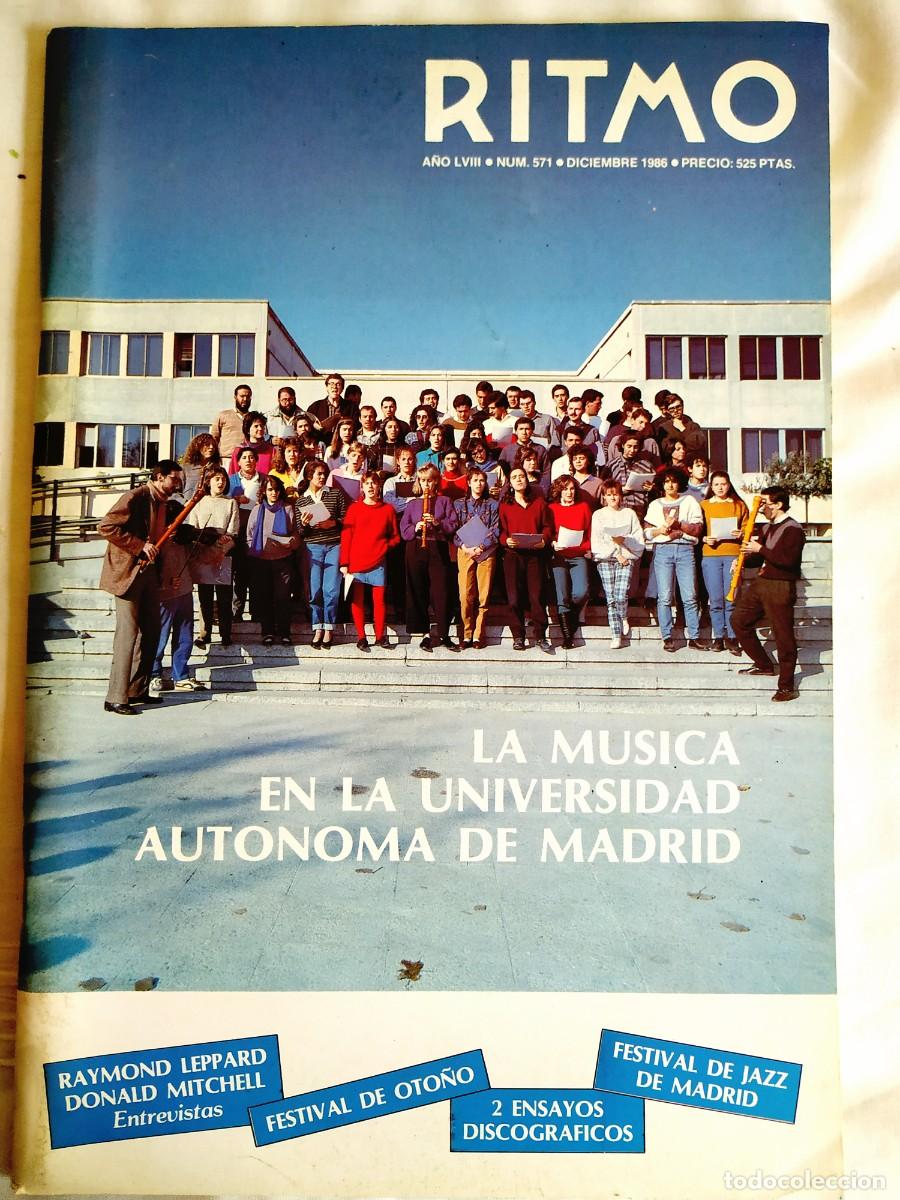 Collection Magazines and Newspapers: REVISTA RITMO, N&Uacute;M 571 DICIEMBRE 1986 - M&Uacute;SICA EN UAM - LEPPARD - MISTERIO DE ELCHE - M&Uacute;SICA EN ONCE
