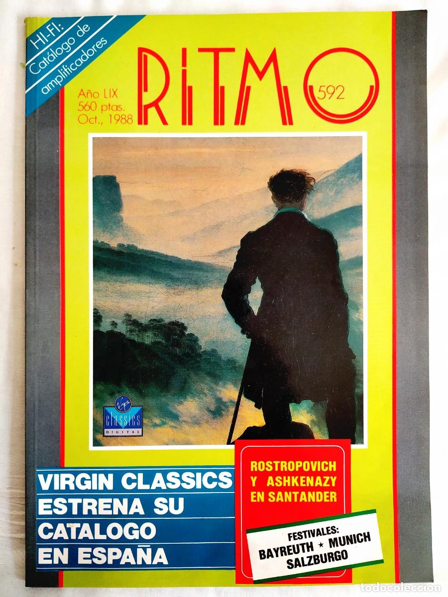 Coleccionismo de Revistas y Peri&oacute;dicos: REVISTA RITMO, N&Uacute;M. 592, OCTUBRE 1988 - AMPLIFICADORES HI-FI - ROSTROPOVICH - KPE BACH - WAGNER