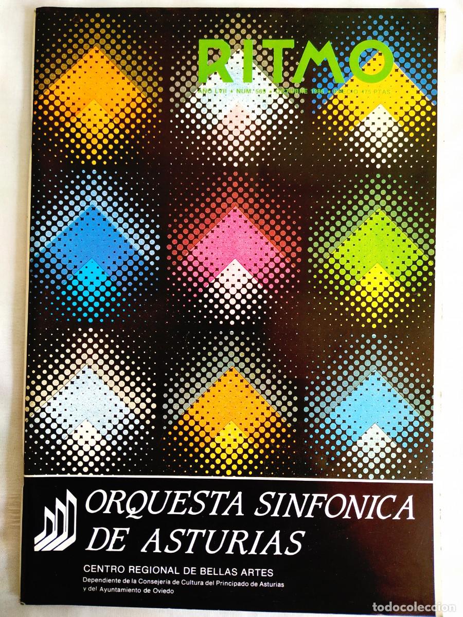 Coleccionismo de Revistas y Peri&oacute;dicos: REVISTA RITMO, N&Uacute;M. 585, OCTUBRE 1986 - ORQ. SINF. ASTURIAS - BROWER - MOZART - ERNESTO HALFFTER