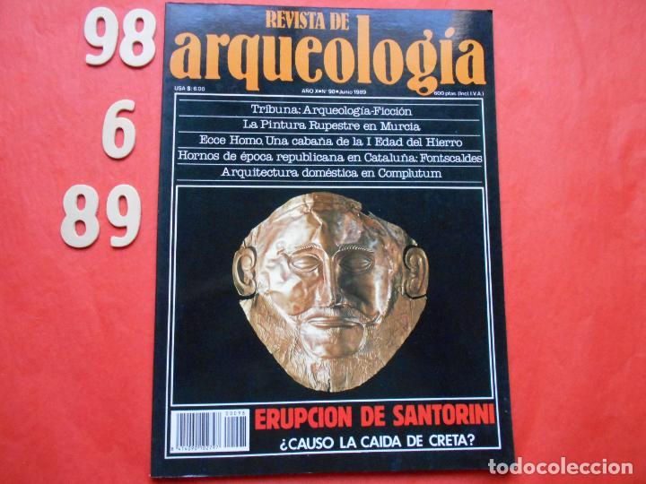 Collezionismo di Riviste e Giornali: REVISTA ARQUEOLOGIA JUNIO 1989 N&ordm; 98 ERUPCI&Oacute;N DE SANTORINI