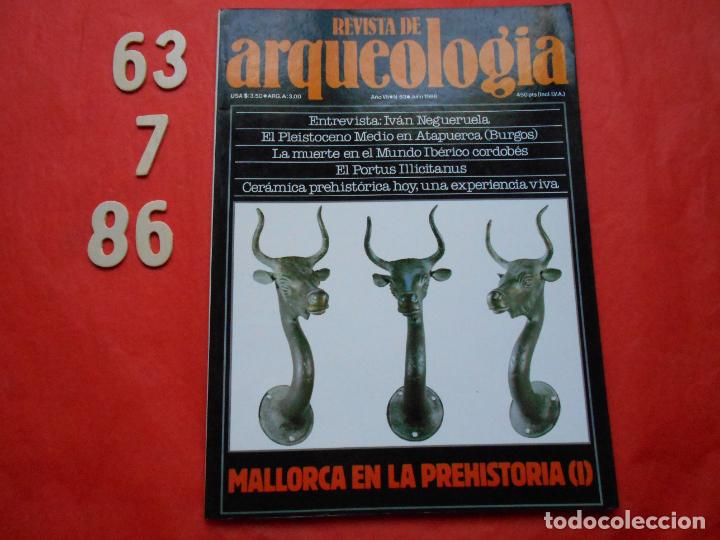 Coleccionismo de Revistas y Peri&oacute;dicos: REVISTA ARQUEOLOGIA JULIO 1986 N&ordm; 63 MALLORCA EN LA PREHISTORIA