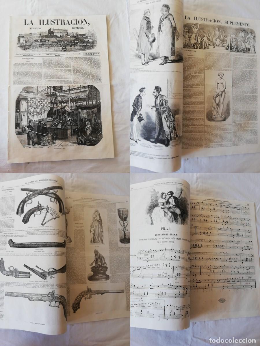 Collezionismo di Riviste e Giornali: ANTIGUO PERI&Oacute;DICO /OLD NEWSPAPER: LA ILUSTRACI&Oacute;N N&ordm;36 + SUPLEMENTO