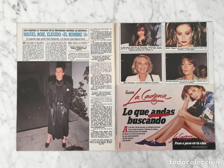 Coleccionismo de Revistas y Peri&oacute;dicos: REPORTAJE - MIGUEL BOSE, ALASKA - 1987
