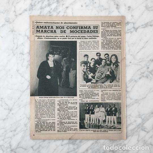 Coleccionismo de Revistas y Peri&oacute;dicos: REPORTAJE - AMAYA - MOCEDADES - 1984