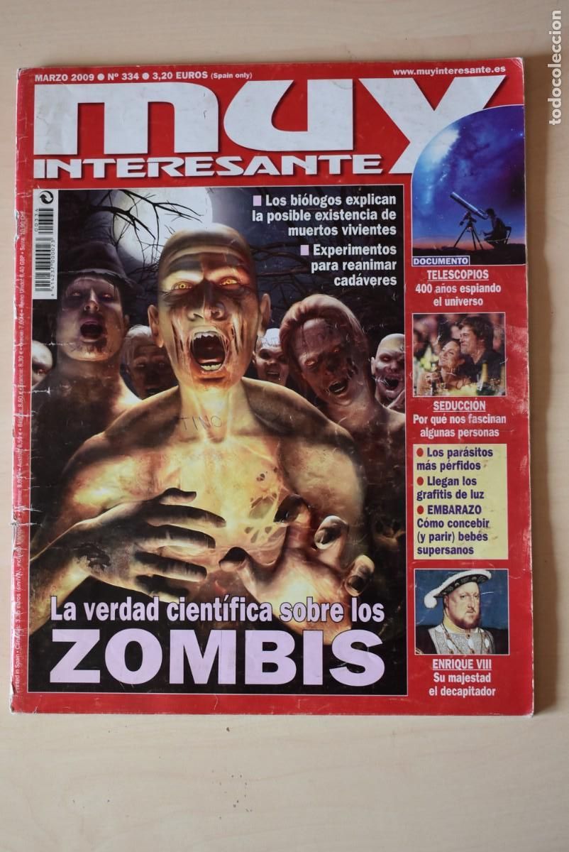 Coleccionismo de Revistas y Peri&oacute;dicos: Revista Muy Interesante. N.&ordm; 334. Zombis