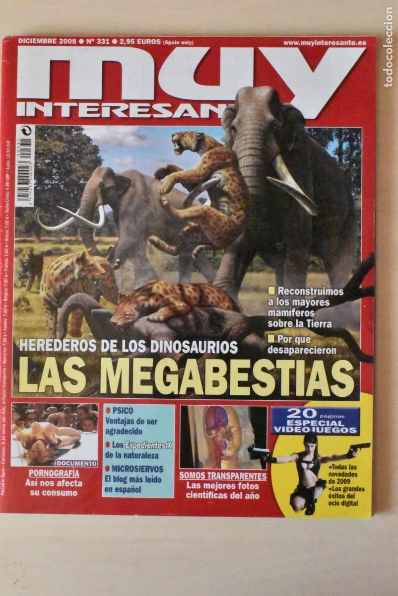 Coleccionismo de Revistas y Peri&oacute;dicos: Revista Muy Interesante. N.&ordm; 331. Las megabestias