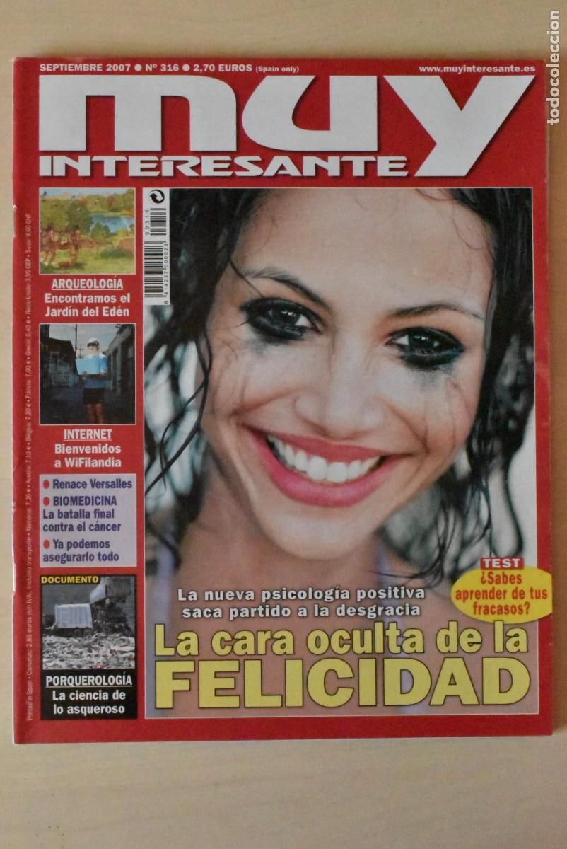Coleccionismo de Revistas y Peri&oacute;dicos: Revista Muy Interesante. N.&ordm; 316. La cara oculta de la felicidad