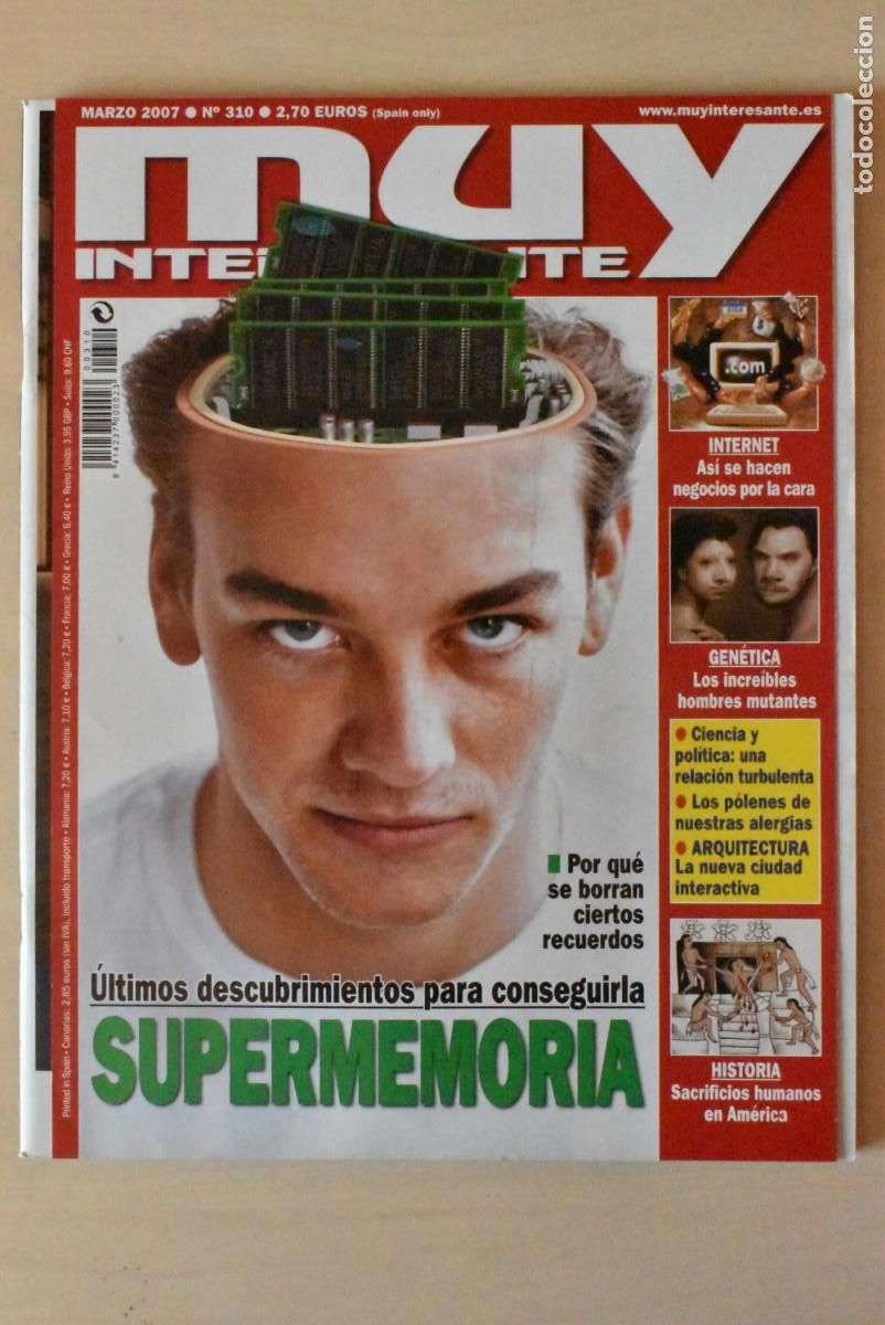 Coleccionismo de Revistas y Peri&oacute;dicos: Revista Muy Interesante. N.&ordm; 310 Super memoria