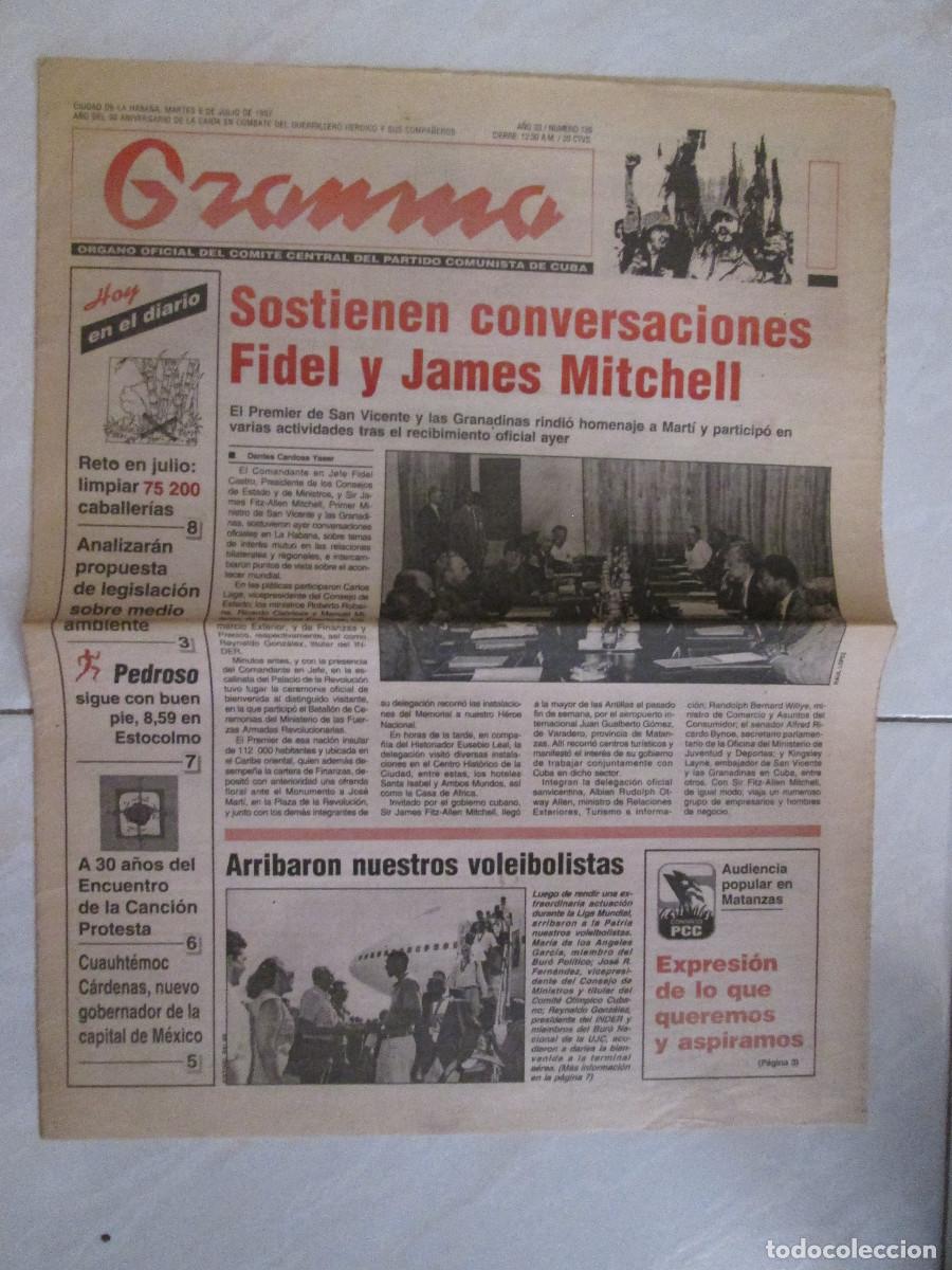 Collection Magazines and Newspapers: PERIODICO GRAMMA - CUBA - 1997 - 8 PAGINAS - 36X30