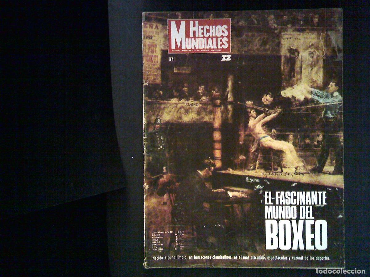 Coleccionismo de Revistas y Peri&oacute;dicos: Revista HECHOS MUNDIALES n&ordm; 41 Enero 1971 - El Fascinante mundo del Boxeo, ....
