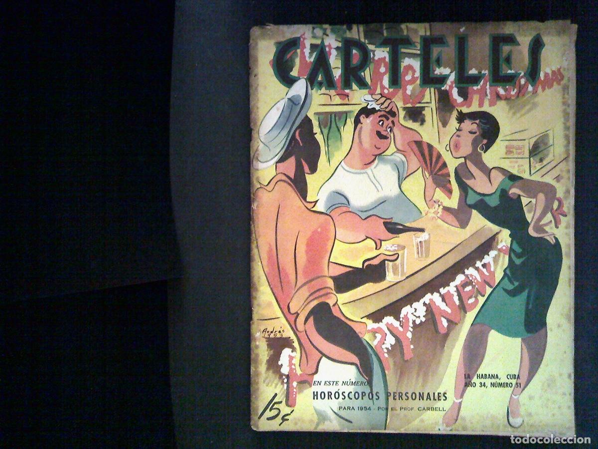 Sammeln von Zeitschriften und Zeitungen: Revista CARTELES La Habana Cuba - 1953 - n&ordm; 51 - Hor&oacute;scopos personales, ....
