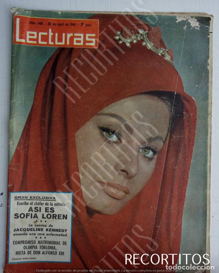 Coleccionismo de Revistas y Peri&oacute;dicos: RECORTE PORTADA SOFIA LOREN